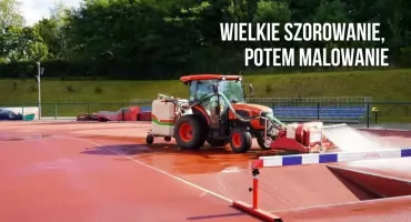 Modernizacja stadionu w Szczecinku. Bieżnia przy ZS 6 z nowymi oznaczeniami