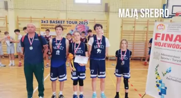 Koszykarze z SP 4 wicemistrzami województwa w koszykówce 3x3