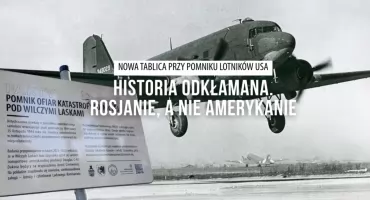 Ruscy dywersanci, nie Amerykanie. Tablica przy pomniku wyjaśnia, jak było naprawdę