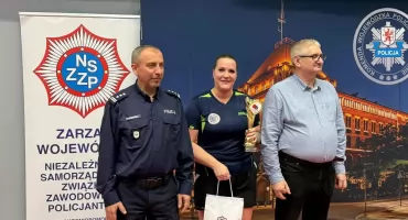 Sylwia Purlis druga w zawodach tenisa stołowego policjantów