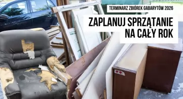 Dwanaście zbiórek gabarytów w roku 2026. Sprawdź harmonogram